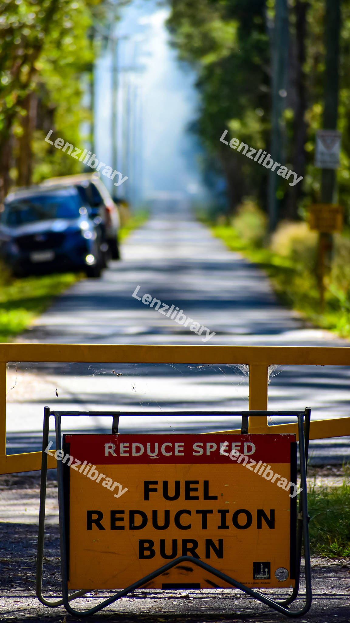 Reduce speed sign